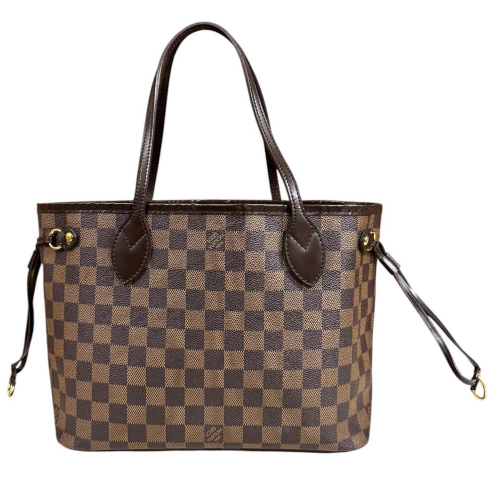 Louis Vuitton Neverfull Damier Tote Bag Canvas Brown